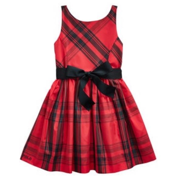 Ralph Lauren Plaid Taffeta Holiday Dress-size 4T - Picture 1 of 1